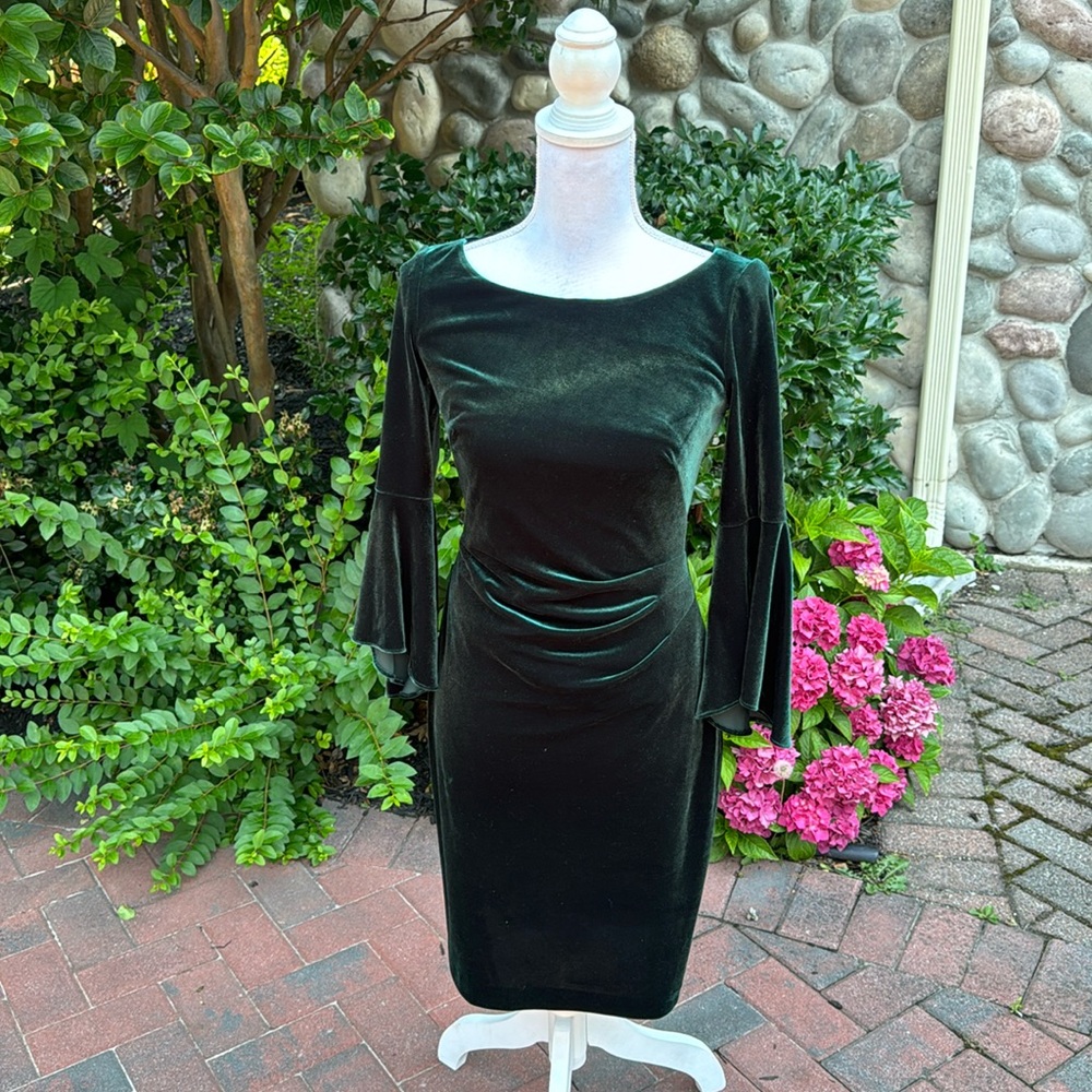 Lauren Ralph Lauren Velvet Dress 0